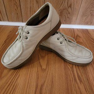 Men's Rockport Leather Shoes Bone Size 12